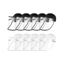 10X Outdoor Hat Anti Fog Dust Saliva Cap Face Shield Adult Black White