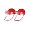 2X Outdoor Hat Anti Fog Dust Saliva Cap Face Shield Cover Kids Red