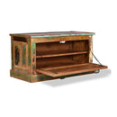 Shoe Storage Bench Solid Reclaimed Wood