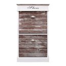 Shoe Cabinet Brown 50X28X98 Cm Paulownia Wood