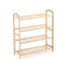 Bamboo Shoe Rack Storage Wooden Organizer Shelf Stand 4 Tiers Layers 70Cm