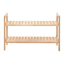 Shoe Rack Solid Walnut Wood 69X26X40 Cm