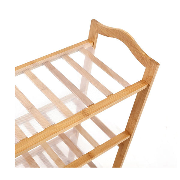 Bamboo Shoe Rack Storage Wooden Organizer Shelf Stand 5 Tiers Layers 80Cm