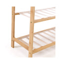 Bamboo Shoe Rack Storage Wooden Organizer Shelf Stand 4 Tiers Layers 70Cm