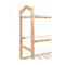 Bamboo Shoe Rack Storage Wooden Organizer Shelf Stand 5 Tiers Layers 80Cm