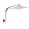 250 Mm Super Slim Square Chrome Rainfall Shower Gooseneck Shower Arm