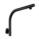 10 Inch Shower Head Stainless Steel Round Gooseneck Shower Arm Black