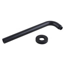 400Mm Stainless Steel Wall Mounted Bathroom Shower Arm Round Black
