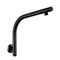 300 Mm Round Black Rainfall Shower Head Gooseneck Shower Arm Set Wall