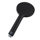 Abs 3 Modes Round Handheld Shower With Shower Hose Black