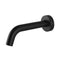 Round Matt Black Bathtub Spout Basin Wall Spout Water Spout