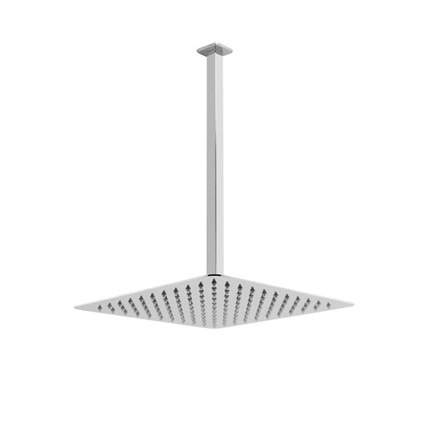 250 Mm Superslim Square Chrome Rainfall Shower Head Ceiling Shower Arm