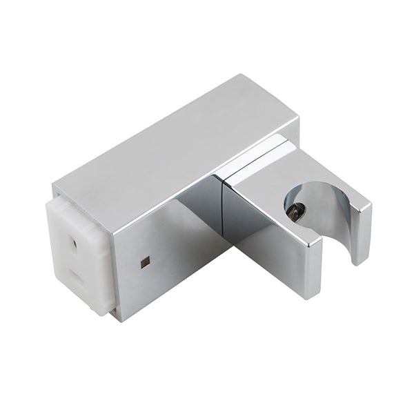Bathroom Square Chrome Handheld Shower And Pvc Hose With Holder