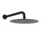 12 Inch Round Black Rainfall Shower Head 300Mm Wall Mounted Shower Arm