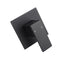 200 Mm 8 Inch Slim Black Rainfall Shower Head Wall Goose Neck Arm Set
