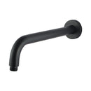 400Mm Stainless Steel Wall Mounted Bathroom Shower Arm Round Black
