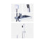 Hand Held Shower Rail Soap Dish Bathroom Set