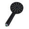 Round Black Abs 3 Function Handheld Shower With Shower Hose