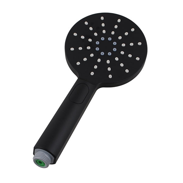 Round Black Abs 3 Function Handheld Shower Only