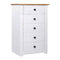 Sideboard White 46X40X89 Cm Pine Panama Range