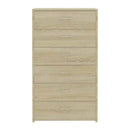 Sideboard With 6 Drawers Sonoma Oak 50X34X96 Cm Chipboard