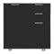 Sideboard High Gloss Black 71X35X76 Cm Chipboard