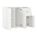 Sideboard High Gloss White 107X35X76 Cm