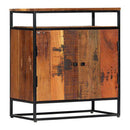 Side Cabinet 60X35X76 Cm Solid Reclaimed Wood And Steel