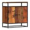 Side Cabinet 60X35X76 Cm Solid Reclaimed Wood And Steel
