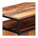 Side Cabinet 60X35X76 Cm Solid Reclaimed Wood And Steel