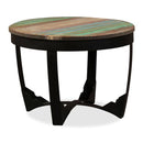 Side Table Solid Reclaimed Wood 60X40 Cm