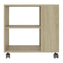 Side Table Sonoma Oak 70X35X55 Cm Chipboard