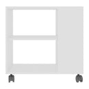 Side Table White 70X35X55 Cm Chipboard
