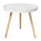 Wooden Side Table White Wash 515X515X400Mm