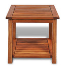 Side Table Solid Acacia Wood 45X45X45 Cm