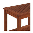 Side Table Solid Acacia Wood 45X33X45 Cm