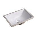 455X325X180Mm Bathroom Sinks Ceramic Basin Bowl Rectangle Gloss White