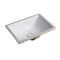 455X325X180 Mm Rectangle Gloss White Undermount Ceramic Basin Counter