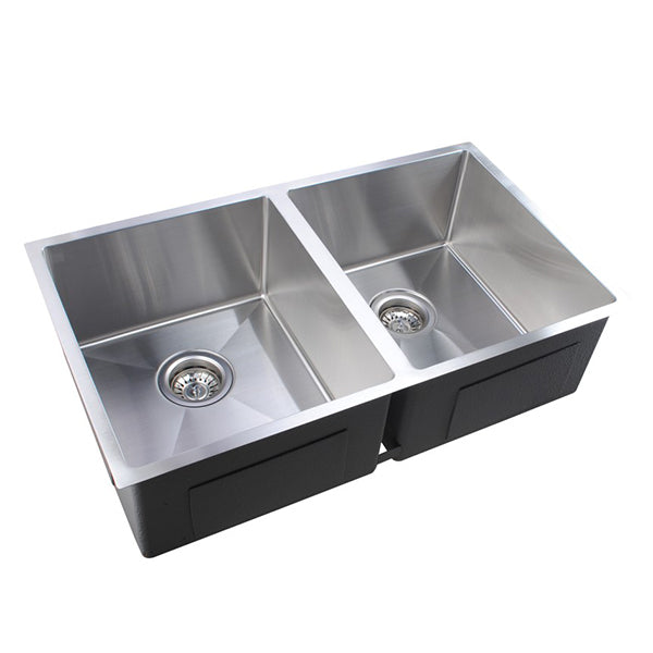 770 X 450 X 215 Mm 1 Mm Handmade Double Bowls Kitchen Laundry Sink