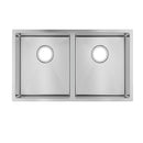 770X450X215Mm Double Bowl Kitchen Laundry Stainless Steel Sink Mounted