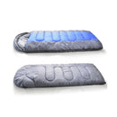Thermal Single Outdoor Camping Sleeping Bag Mat Tent Hiking Blue