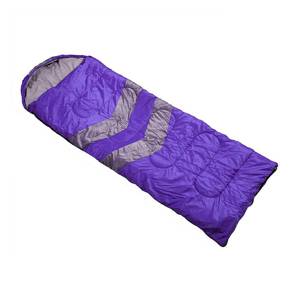 Outdoor Camping Thermal Sleeping Bag Envelope Tent Hiking Purple