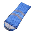Outdoor Camping Thermal Sleeping Bag Envelope Tent Hiking Blue