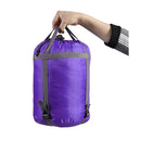 Outdoor Camping Thermal Sleeping Bag Envelope Tent Hiking Purple