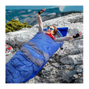 Outdoor Camping Thermal Sleeping Bag Envelope Tent Hiking Blue