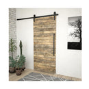 Sliding Door Hardware Kit 183 Cm Steel Black