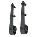 Sliding Door Hardware Kit 183 Cm Steel Black