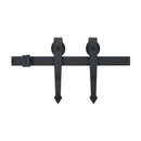 Sliding Door Hardware Kit 200 Cm Steel Black