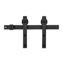Sliding Door Hardware Kit Steel Black 200 Cm