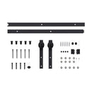 Sliding Door Hardware Kit Steel Black 200 Cm